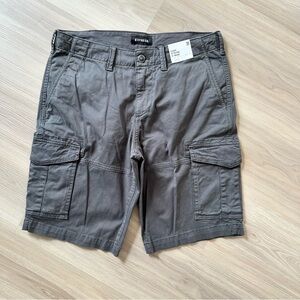 Express Men's Size 31 Classic At The Knee 10" Inseam Gray Shorts NEW